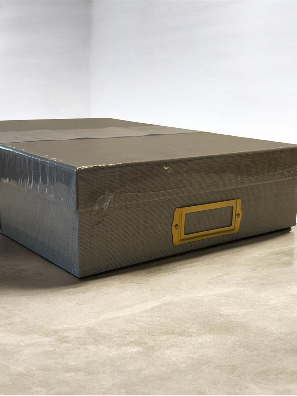 Sugar Paper Document Box with Box Labels